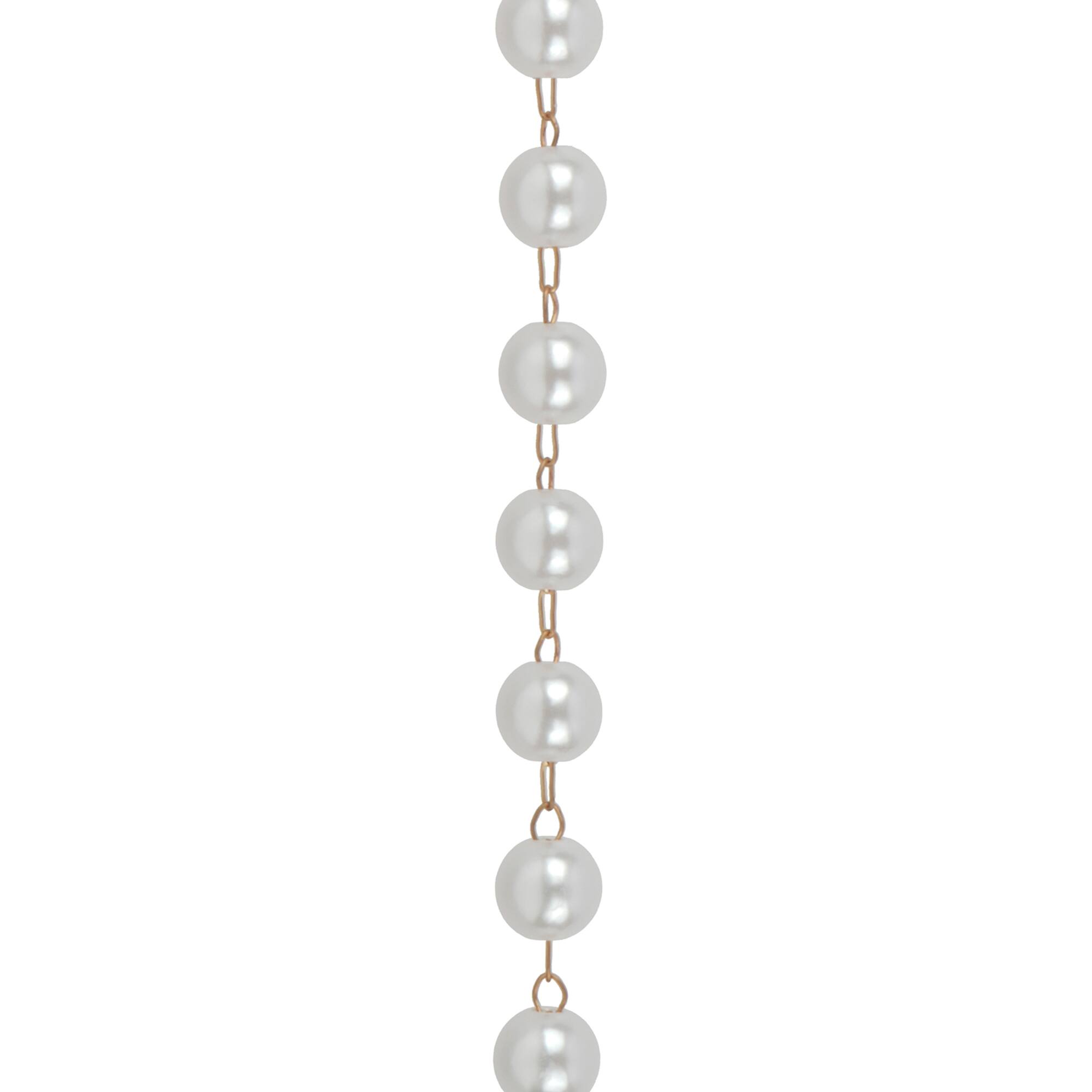9.5" Gold & White Pearl Trucker Hat Chain by Make Market®